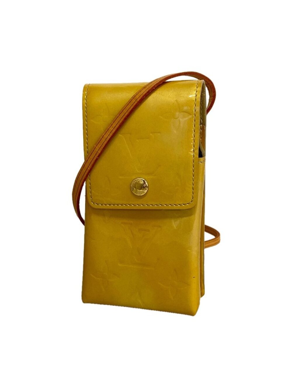 Louis Vuitton Shoulder Bag Vernis Green Beige